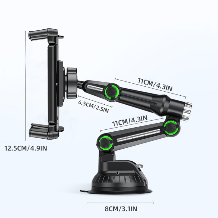 Car Suction Cup Extended Tube Stacking Screen Phone Tablet Universal Holder by buy2fix