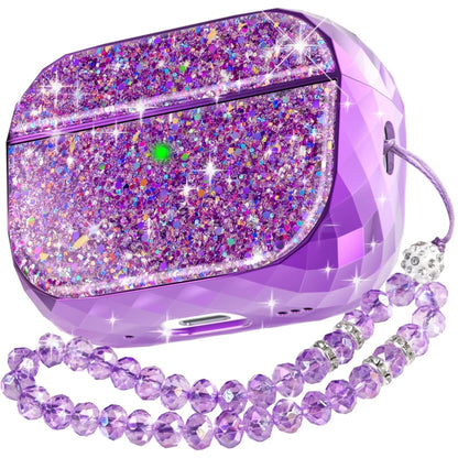 For AirPods Pro 2 AhaStyle PT119 Wireless Earphone Split Electroplated Protective Case(Purple) by AhaStyle