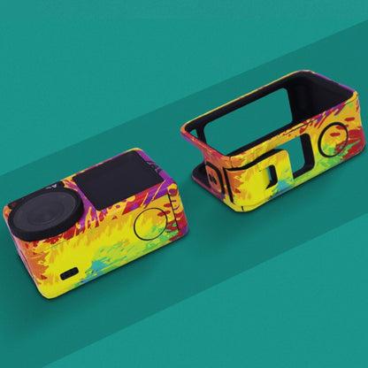 For DJI Action 4 Motion Camera Stickers All Inclusive Photo Frame Color Changing Stickers Accessories, Style: AC4-11 Circuit Red - Protective Film & Stickers by buy2fix | Online Shopping UK | buy2fix