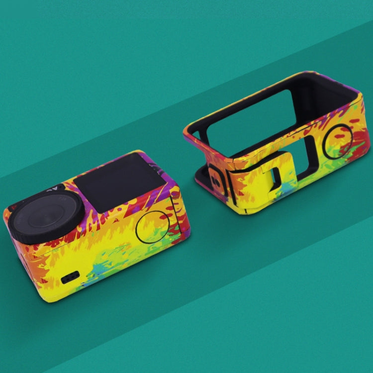 For DJI Action 4 Motion Camera Stickers All Inclusive Photo Frame Color Changing Stickers Accessories, Style: AC4-01 - Protective Film & Stickers by buy2fix | Online Shopping UK | buy2fix