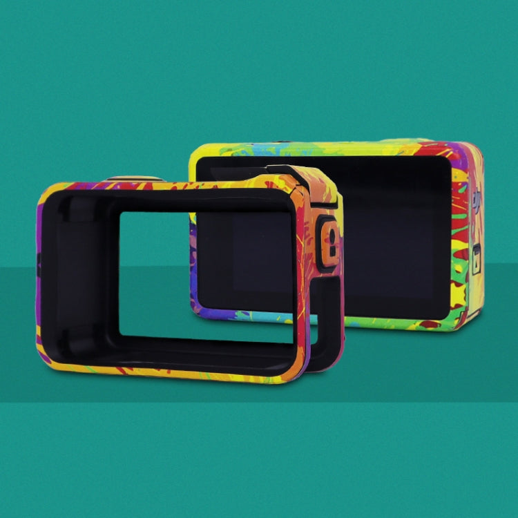 For DJI Action 4 Motion Camera Stickers All Inclusive Photo Frame Color Changing Stickers Accessories, Style: AC4-08 Circuit White - Protective Film & Stickers by buy2fix | Online Shopping UK | buy2fix