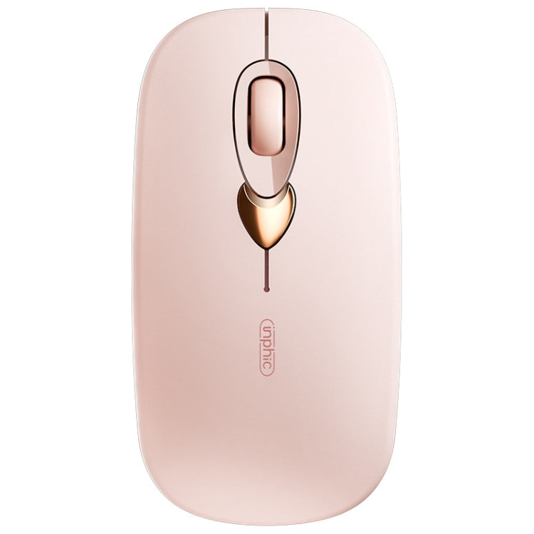 Inphic Q8 Gen 2 Bluetooth Mouse Wireless Silent Charging Office Business Girls Laptop Mouse(Milk Tea Color) - Wireless Mice by Inphic | Online Shopping UK | buy2fix