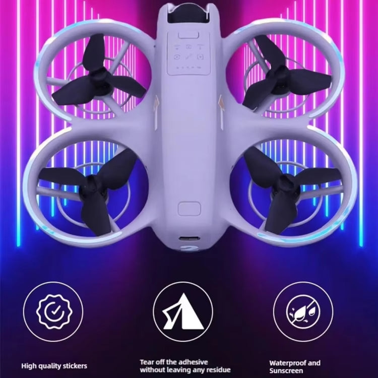 For DJI Neo Luminous Stickers Night Glow Cool Film(Red) - Stickers by buy2fix | Online Shopping UK | buy2fix