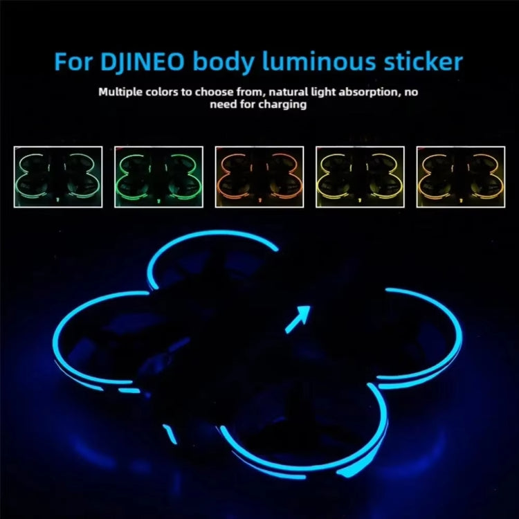 For DJI Neo Luminous Stickers Night Glow Cool Film(Sky Blue) - Stickers by buy2fix | Online Shopping UK | buy2fix