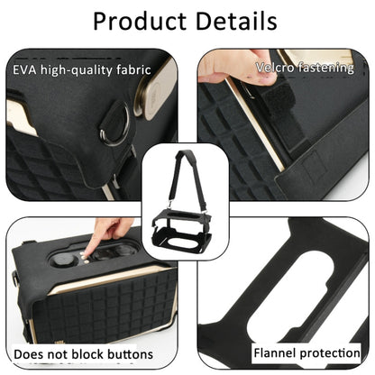 For JBL Authentics 300 Speaker EVA Protective Cover Portable Case With Shoulder Strap(Black) - Protective Case by buy2fix | Online Shopping UK | buy2fix