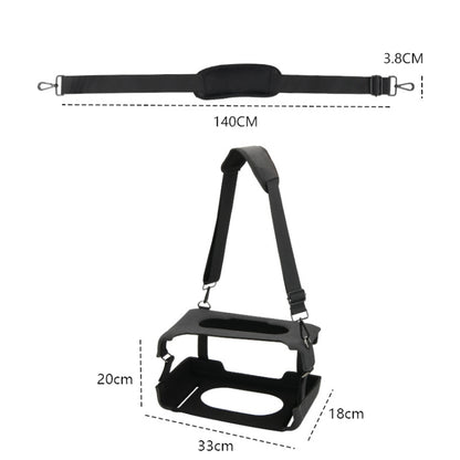 For JBL Authentics 300 Speaker EVA Protective Cover Portable Case With Shoulder Strap(Black) - Protective Case by buy2fix | Online Shopping UK | buy2fix