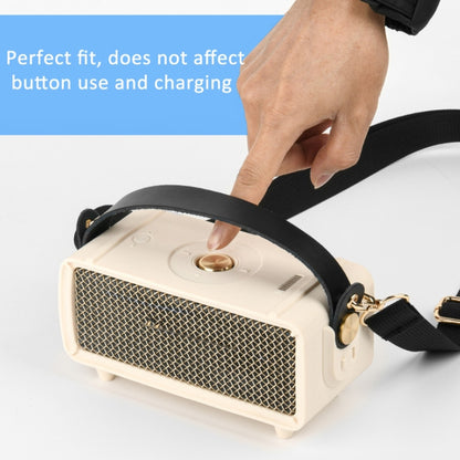 For Marshall Emberton II Speaker Silicone Protective Cover with Shoulder Strap Carrying Case(Beige) - Protective Case by buy2fix | Online Shopping UK | buy2fix