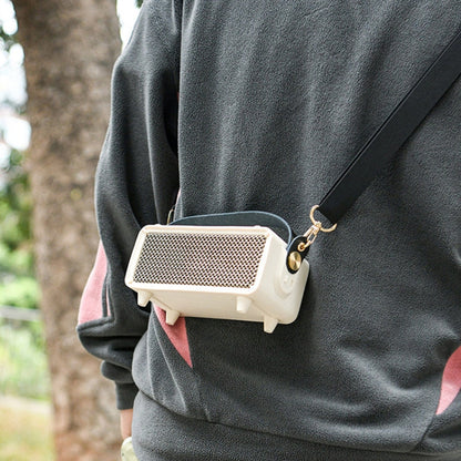 For Marshall Emberton II Speaker Silicone Protective Cover with Shoulder Strap Carrying Case(Beige) - Protective Case by buy2fix | Online Shopping UK | buy2fix