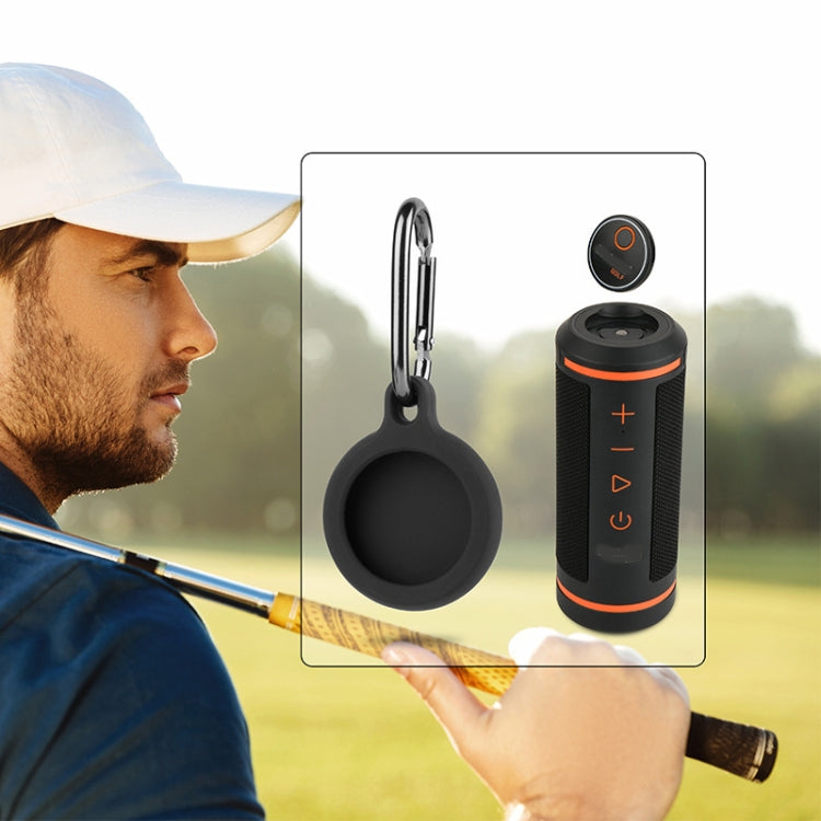 For Bushnell Wingman Golf GPS Speaker Remote Control Silicone Cover With Hook(Black) - Protective Case by buy2fix | Online Shopping UK | buy2fix