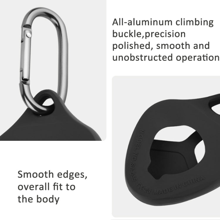 For Bushnell Wingman View Golf GPS Speaker Remote Control Silicone Protective Case With Hook(Black) - Protective Case by buy2fix | Online Shopping UK | buy2fix