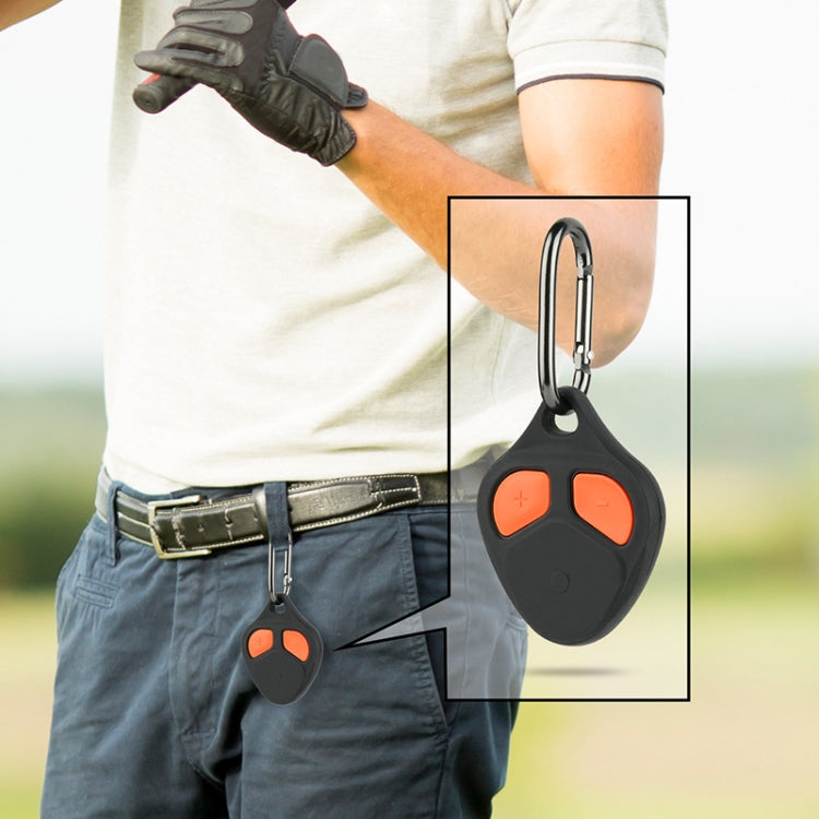 For Bushnell Wingman View Golf GPS Speaker Remote Control Silicone Protective Case With Hook(Black) - Protective Case by buy2fix | Online Shopping UK | buy2fix