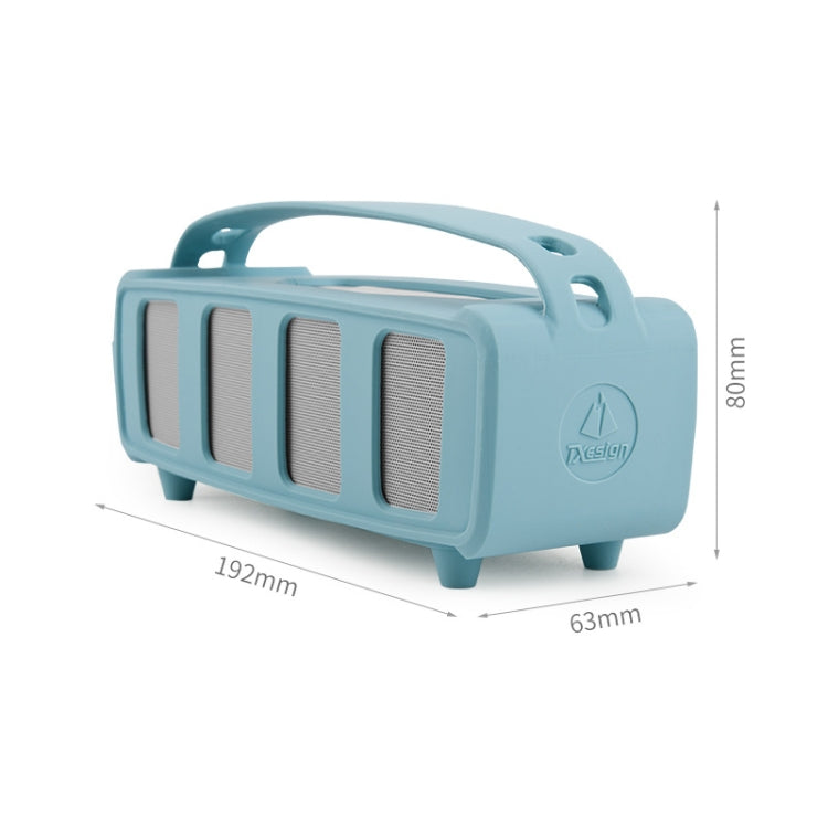 For Bose SoundLink Mini 1/2 Speaker Silicone Cover With Shoulder Strap Carrying Case(Blue) - Protective Case by buy2fix | Online Shopping UK | buy2fix