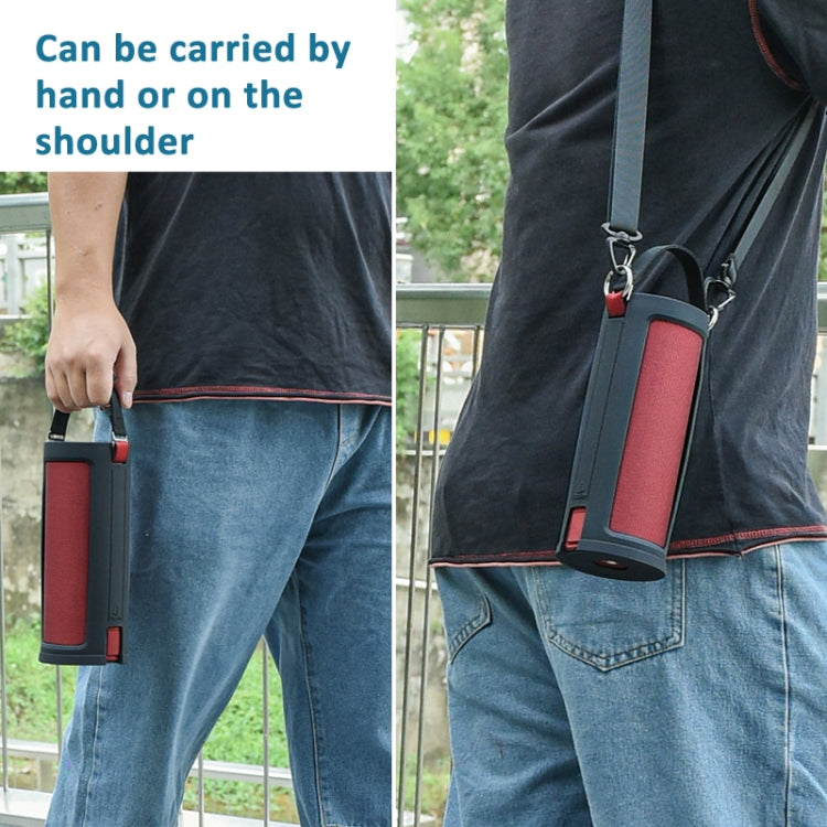 For Ultimate Ears MEGABOOM 3 Speaker Silicone Case with Detachable Shoulder Strap(Red) - Protective Case by buy2fix | Online Shopping UK | buy2fix