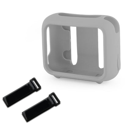 For JBL Go 4 Speaker Silicone Cover With Fixing Strap for Bike Golf Cart(Gray) - Protective Case by buy2fix | Online Shopping UK | buy2fix