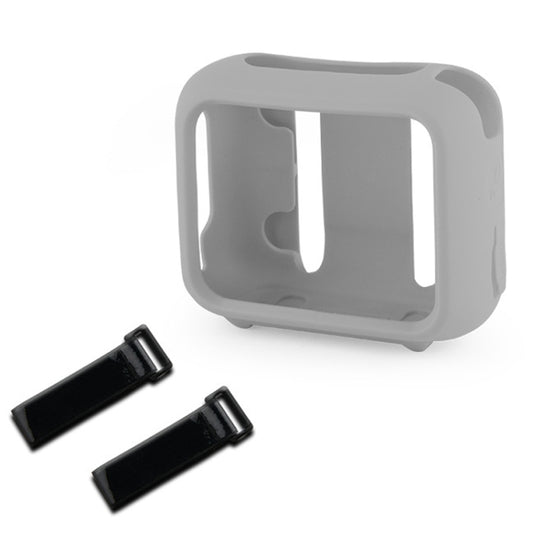 For JBL Go 4 Speaker Silicone Cover With Fixing Strap for Bike Golf Cart(Gray) - Protective Case by buy2fix | Online Shopping UK | buy2fix