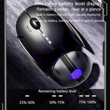 Inphic X2 Bluetooth Wireless Mouse Tri-Mode Silent Rechargeable Office Gaming Laptop Mouse(Liquid Metal Gray) - Wireless Mice by Inphic | Online Shopping UK | buy2fix