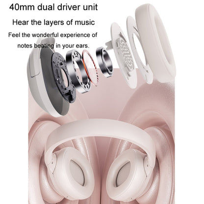 Inphic H1S Bluetooth Wireless Headphones Headset FM Listening Exam Hi-Res Audio Earphones(Khaki) - Headset & Headphone by Inphic | Online Shopping UK | buy2fix