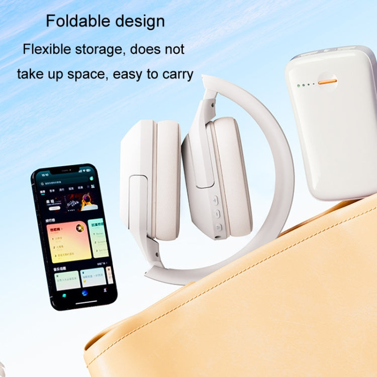 Inphic H1S Bluetooth Wireless Headphones Headset FM Listening Exam Hi-Res Audio Earphones(Khaki) - Headset & Headphone by Inphic | Online Shopping UK | buy2fix