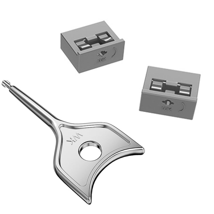 Computer USB 2.0/3.0 Sealing Lock Removable Dust Plug, Color: Gray 2 Plug+1 Key - Anti-Dust Plugs by buy2fix | Online Shopping UK | buy2fix