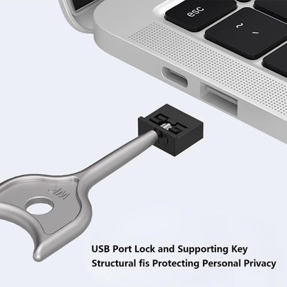 Computer USB 2.0/3.0 Sealing Lock Removable Dust Plug, Color: White 2 Plug+1 Key - Anti-Dust Plugs by buy2fix | Online Shopping UK | buy2fix