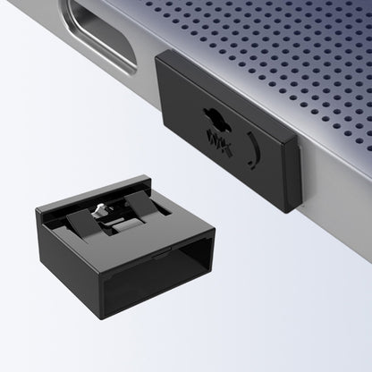 Computer USB 2.0/3.0 Sealing Lock Removable Dust Plug, Color: Gray 2 Plug+1 Key - Anti-Dust Plugs by buy2fix | Online Shopping UK | buy2fix