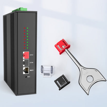 RJ45 Network Port Removable Safety Plug Dustproof Port Lock, Color: Yellow 2 Plug+1 Key Outer Cover - Anti-Dust Plugs by buy2fix | Online Shopping UK | buy2fix