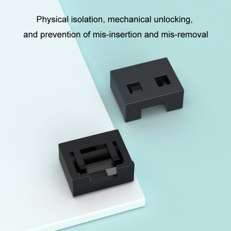 USB Removable Sealing Plug Ddustproof Hidden Anti-Theft Safety Lock(10 Plug+1 Key) - Anti-Dust Plugs by buy2fix | Online Shopping UK | buy2fix