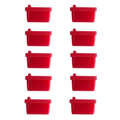 10pcs /Set USB 2.0 Female Port Dust Plug Charging Port Silicone Cover, Color: Red - Anti-Dust Plugs by buy2fix | Online Shopping UK | buy2fix
