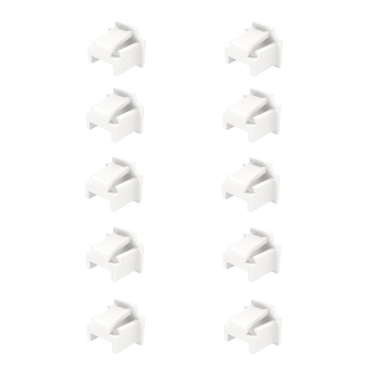 10pcs /Set RJ45 Network Port Dust Plug Router Network Cable Protection Cover(White) - Anti-Dust Plugs by buy2fix | Online Shopping UK | buy2fix