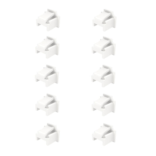 10pcs /Set RJ45 Network Port Dust Plug Router Network Cable Protection Cover(White) - Anti-Dust Plugs by buy2fix | Online Shopping UK | buy2fix