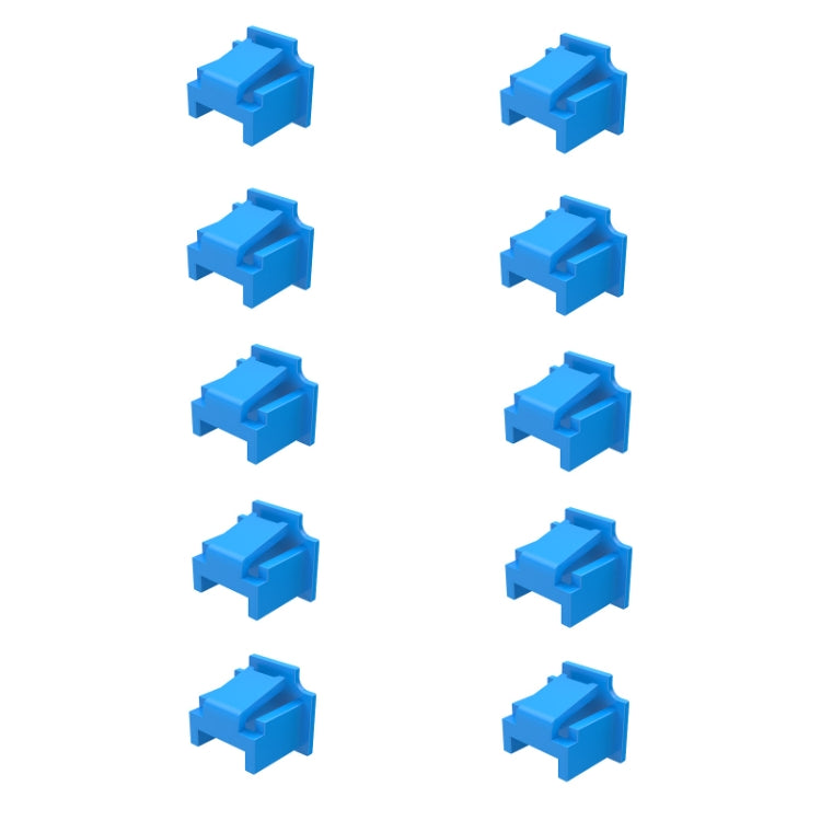 10pcs /Set RJ45 Network Port Dust Plug Router Network Cable Protection Cover(Blue) - Anti-Dust Plugs by buy2fix | Online Shopping UK | buy2fix