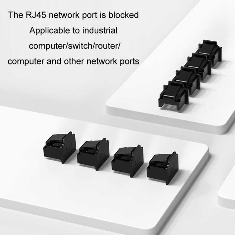 10pcs /Set RJ45 Network Port Dust Plug Router Network Cable Protection Cover(Blue) - Anti-Dust Plugs by buy2fix | Online Shopping UK | buy2fix