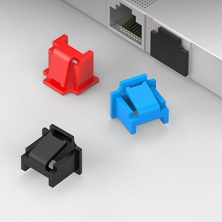 10pcs /Set RJ45 Network Port Dust Plug Router Network Cable Protection Cover(Blue) - Anti-Dust Plugs by buy2fix | Online Shopping UK | buy2fix