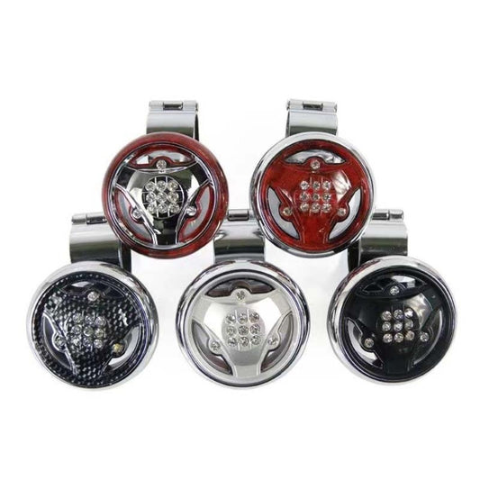 Car Steering Wheel Foldable Ball Bearing Turning Booster, Style: Carbon Fiber Pattern by buy2fix
