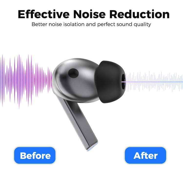 For Samsung Galaxy Buds3 Pro AhaStyle WG173 Earphone Silicone Earbuds, Size: M(Black) - Anti-dust & Ear Caps by AhaStyle | Online Shopping UK | buy2fix