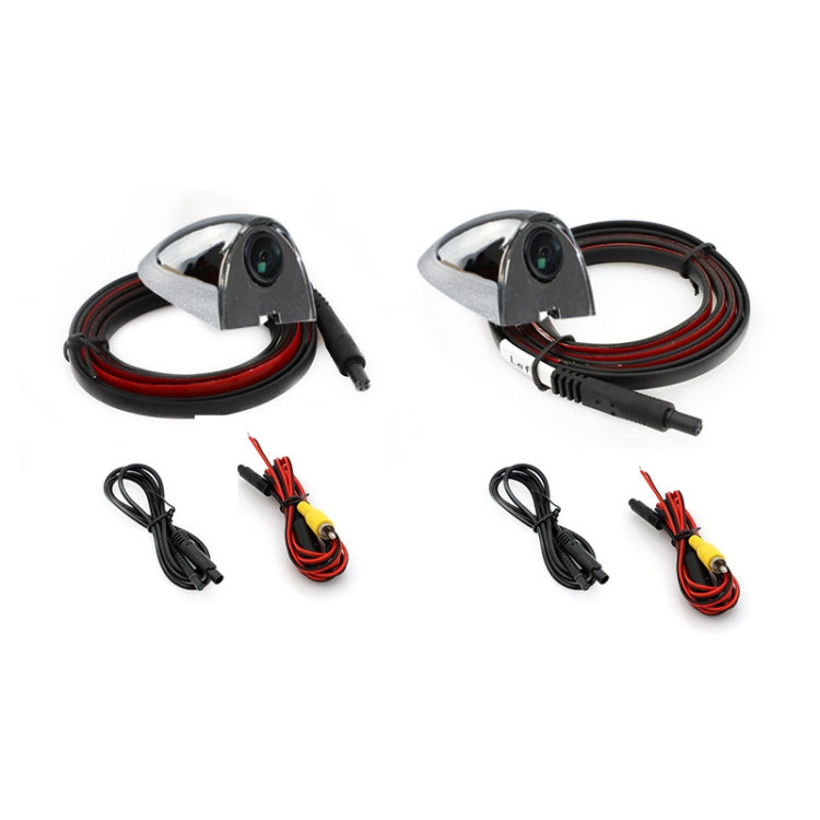 Punch-Free Car Imaging Side View Blind Spot Car Universal Night Vision Camera, Specifications: AHD1080P Silver by buy2fix