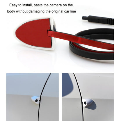 Punch-Free Car Imaging Side View Blind Spot Car Universal Night Vision Camera, Specifications: AHD1080P Silver by buy2fix