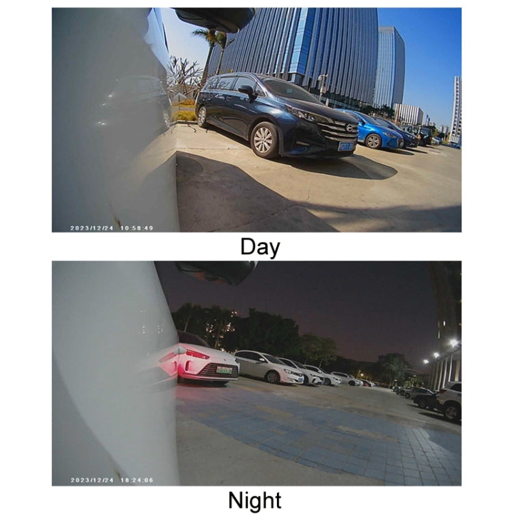 Punch-Free Car Imaging Side View Blind Spot Car Universal Night Vision Camera, Specifications: AHD1080P Silver by buy2fix