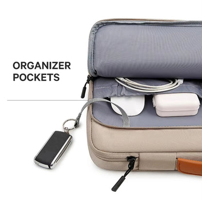 BANGE BG-6802 Laptop Bag Notebook Protective Case, Color: Khaki Large - 15.6 - 17 inch by BANGE | Online Shopping UK | buy2fix