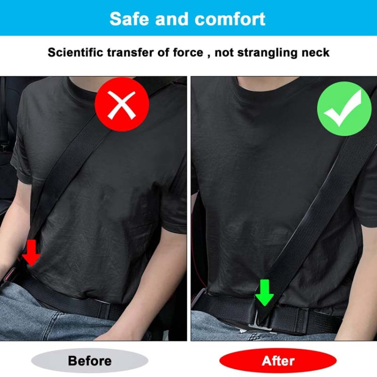 Child Car Seat Belt Adjustment Buckle Fixed Limiter(Black) by buy2fix