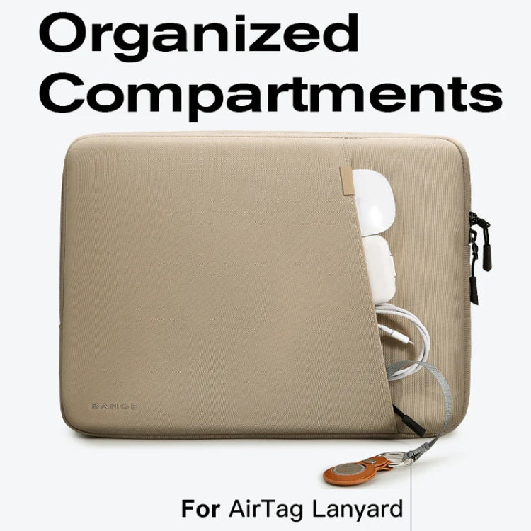 BANGE BG-6801 Laptop Bag Digital Inner Organiser, Color: Khaki Large - 15.6 - 17 inch by BANGE | Online Shopping UK | buy2fix