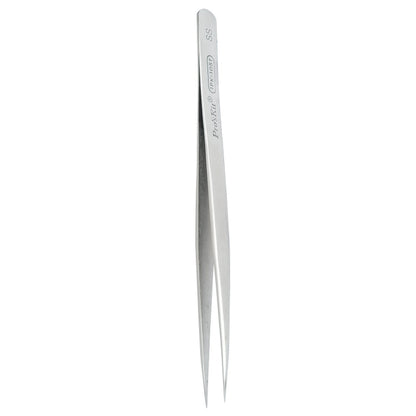 ProsKit 1PK-105T Stainless Steel Anti-magnetic Tweezer Precision Straight Pointed Pincette 140mm by ProsKit