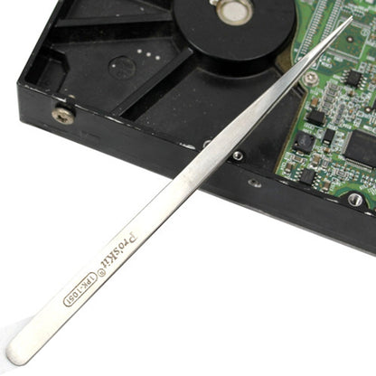 ProsKit 1PK-105T Stainless Steel Anti-magnetic Tweezer Precision Straight Pointed Pincette 140mm by ProsKit