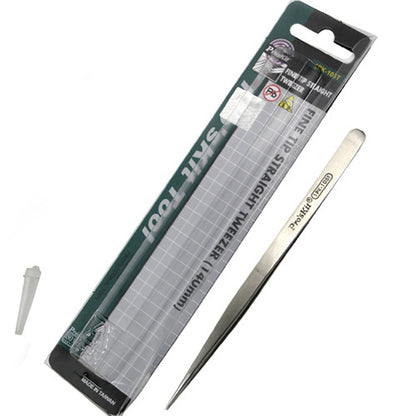 ProsKit 1PK-105T Stainless Steel Anti-magnetic Tweezer Precision Straight Pointed Pincette 140mm by ProsKit