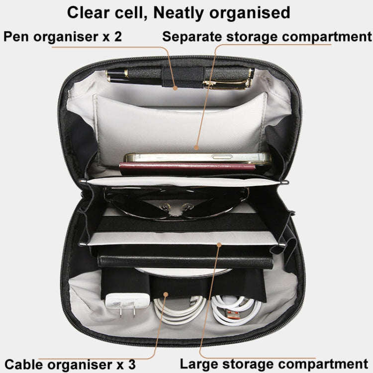 BANGE BG-6800 Digital Storage Bag Data Cable Electronic Accessory Organiser(Gray) - Digital Storage Bag by BANGE | Online Shopping UK | buy2fix