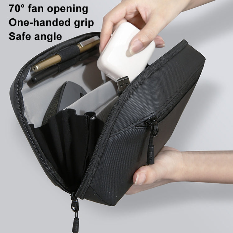 BANGE BG-6800 Digital Storage Bag Data Cable Electronic Accessory Organiser(Gray) - Digital Storage Bag by BANGE | Online Shopping UK | buy2fix