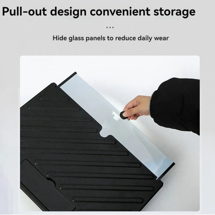 20-inch Pull-out Mobile Phone Screen Amplifier HD Desktop Viewing Mobile Phone Holder(Black) - Screen Magnifier by buy2fix | Online Shopping UK | buy2fix