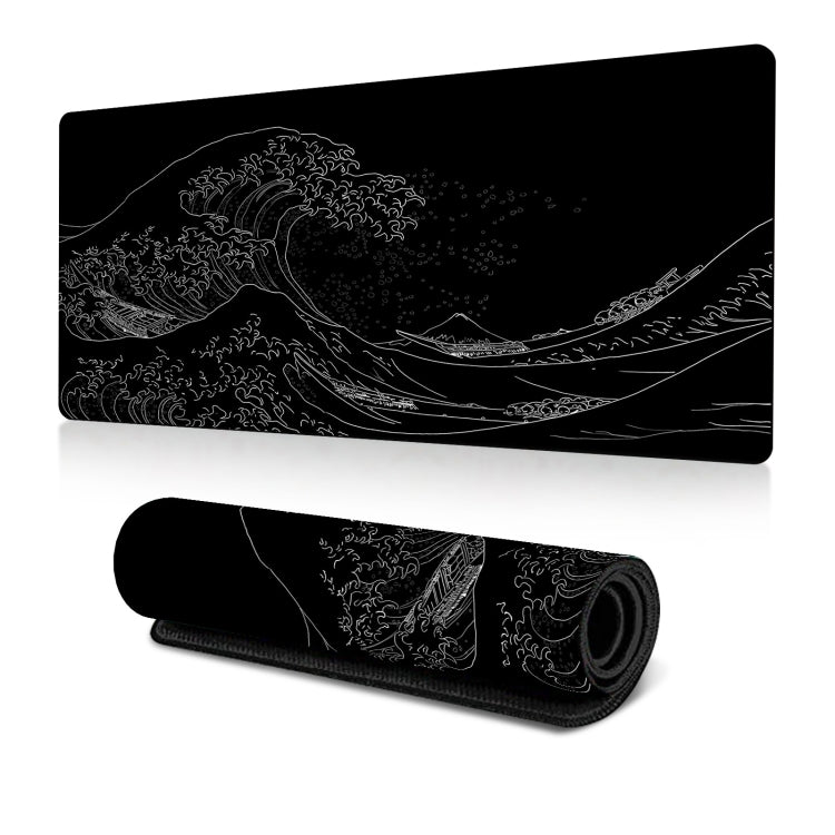 300x700x3mm Big Wave Gaming Mouse Pad Non-Slip Rubber Desk Mat(No.1) - Mouse Pads by buy2fix | Online Shopping UK | buy2fix