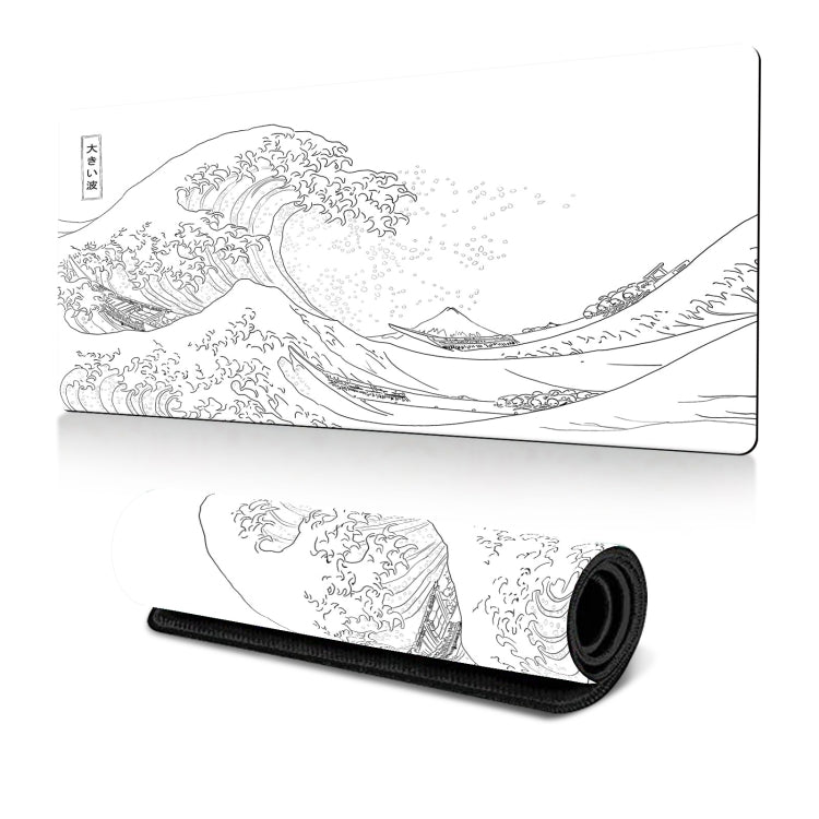 300x600x2mm Big Wave Gaming Mouse Pad Non-Slip Rubber Desk Mat(No.24) - Mouse Pads by buy2fix | Online Shopping UK | buy2fix