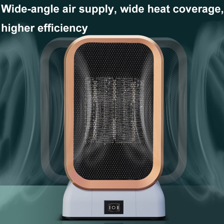 1000W High-power Household Heater Small Desktop Ceramic PTC Heating Heater, Spec: EU Plug(Black) by buy2fix